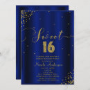 Search for royal blue gold sweet 16 Birthday