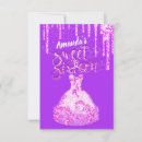 Search for royal purple sweet 16 invitations Glitter