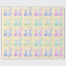 Search for baby shower elephant wrapping paper Yellow