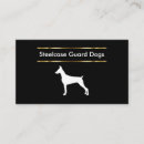 Search for guards business cards Dog