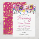 Search for fuchsia and gold wedding invitations Floral