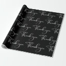 Search for thank you wrapping paper Minimalist
