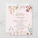 Search for pretty baby girl shower invitations Wildflower