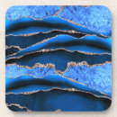 Search for blue agate coasters Glitter