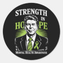 Search for mental health ribbon stickers Democrat republican