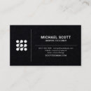 Search for manliness business cards Black