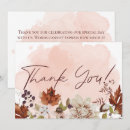 Search for autumn wedding thank you cards Trendy