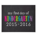 Search for first day of school posters Kindergarten