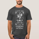 Search for satan loves me tshirts Religion