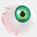 Search for green eyeball stickers Halloween