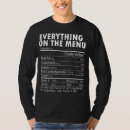 Search for food menu tshirts Thanksgiving