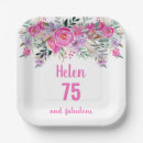 Search for 75th birthday plates Pink