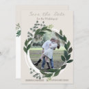 Search for fern wedding save the dates Green and white