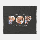 Search for fathers day photo blankets Black