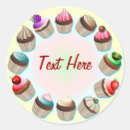 Search for colourful cupcakes stickers Food