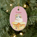 Search for long haired cat christmas tree decorations Kitty