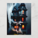 Search for spooky haunted house postcards Dark