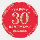 Search for 30th thirty 30 years old stickers Happy birthday