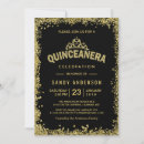 Search for crown quinceanera invitations Gold