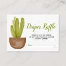 Search for cacti baby shower invitations Diaper raffle