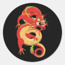 Search for red dragon stickers Asian style