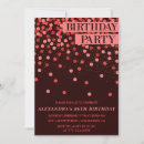 Search for glitter confetti birthday invitations Chic