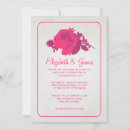 Search for hot pink flower wedding invitations Rustic