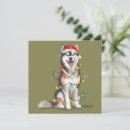 Search for siberian husky christmas cards Winter