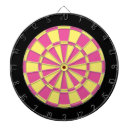 Search for yellow and black dartboards House party