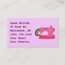Search for sewing business cards Pink