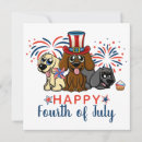 Search for patriotic dog cards Red white blue