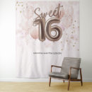 Search for rose gold sweet 16 backdrops Pink party