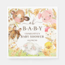 Search for farm animals napkins Baby shower
