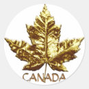 Search for gold maple leaf stickers Canada