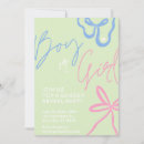 Search for green gender reveal invitations Party