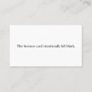 Search for blank business cards Unique