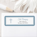 Search for first birthday return address labels Baptism