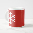 Search for red and white snowflakes mugs Festive