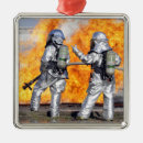 Search for burning christmas tree decorations Military