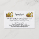 Search for road construction business cards Tractor