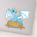 Search for little dragon stickers Blue