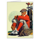 Search for vintage golfer postcards Illustration