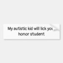 Search for my kid bumper stickers Honour student