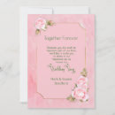 Search for gold trim invitations Pink