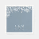 Search for dusty blue wedding napkins Minimalist