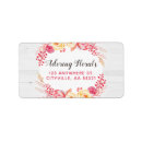 Search for rustic wreath return address labels Floral