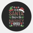 Search for naughty stickers Santa