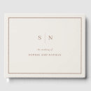 Search for elegant wedding guest books Minimalist