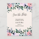 Search for wildflowers save the date postcards Garden