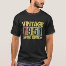 Search for vintage 1951 tshirts Anniversary